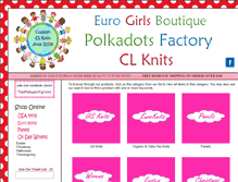 Tablet Screenshot of eurogirlsboutique.com